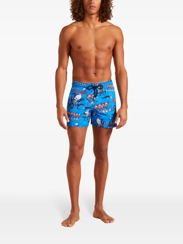 Vilebrequin octopus-print Swim Shorts | Blue | FARFETCH