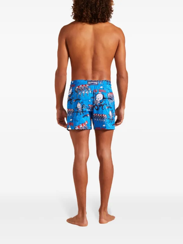 Vilebrequin octopus-print Swim Shorts | Blue | FARFETCH