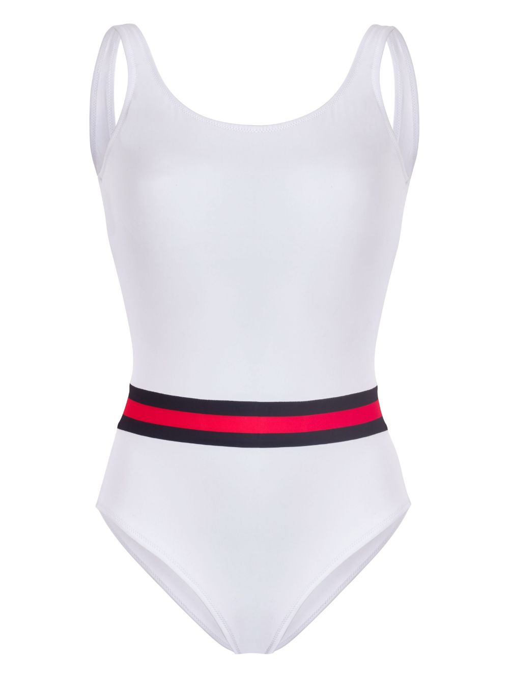 Vilebrequin x Ines de la Fressange striped swimsuit - White