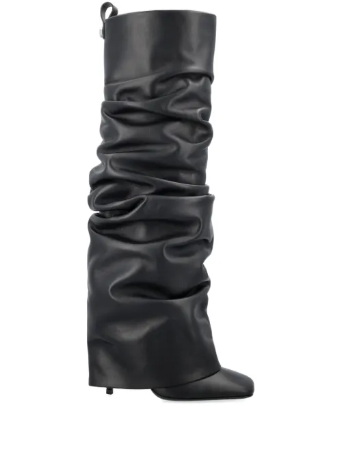 Bottes en cuir à design superposé - The Attico - Modalova