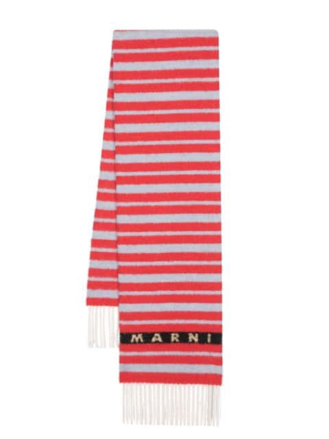 Marni striped wool scarf