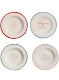 LAETITIA ROUGET x Browns I Put a Spell on You porcelain dessert plates (set of four) - White