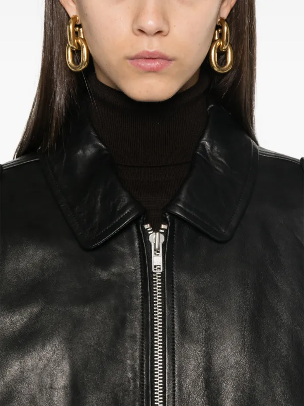 The Frankie Shop オーバーサイズレザージャケット XS/S THE FRANKIE SHOP レザー オーバーサイズジャケット | NET-A-PORTER