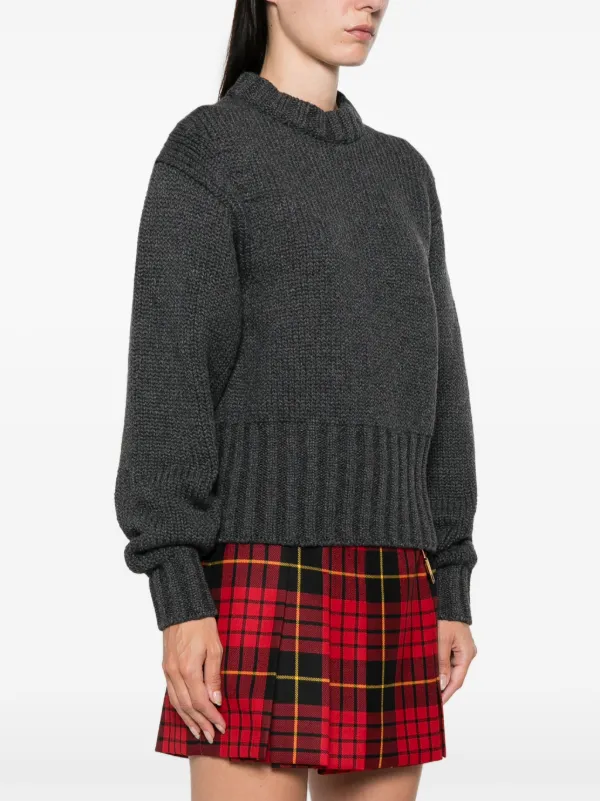 Alexander McQueen クルーネック セーター | グレー | FARFETCH JP