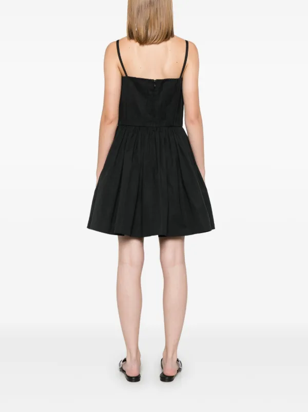 超人気ブティック | Dress Mini Gathered McQueen Alexander Black FARFETCH | ワンピース