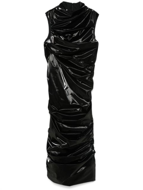 Alexander McQueen laminated jersey dress Women