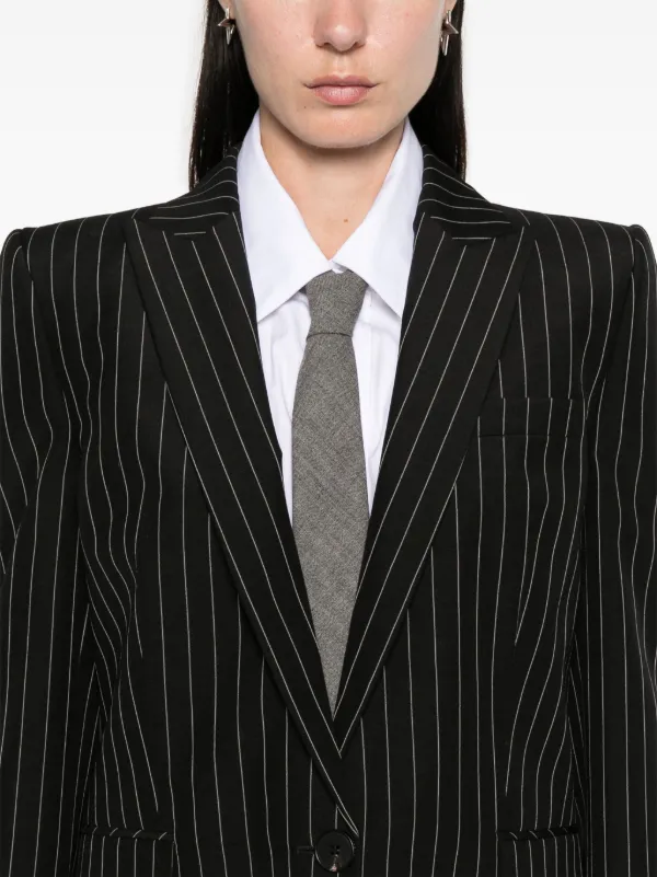Alexander McQueen ストライプ ジャケット | ブラック | FARFETCH JP