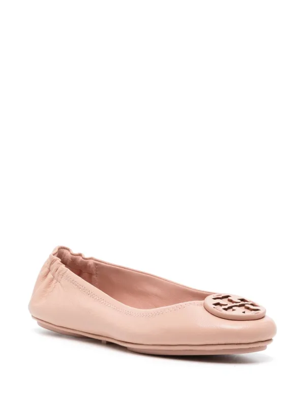 Tory Burch Minnie Travel Ballerinas | Pink | FARFETCH
