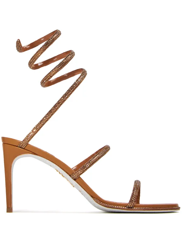 René Caovilla Scarpin Cleo Com Salto 80mm | Marrom | FARFETCH BR