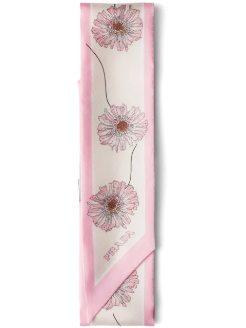 Prada printed silk tie