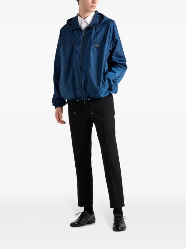 ジャケット Prada Dark Blue Re-Nylon Jacket Prada Re-Nylon Blouson Jacket | Blue | FARFETCH