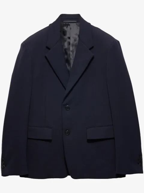 Prada single-breasted gabardine blazer