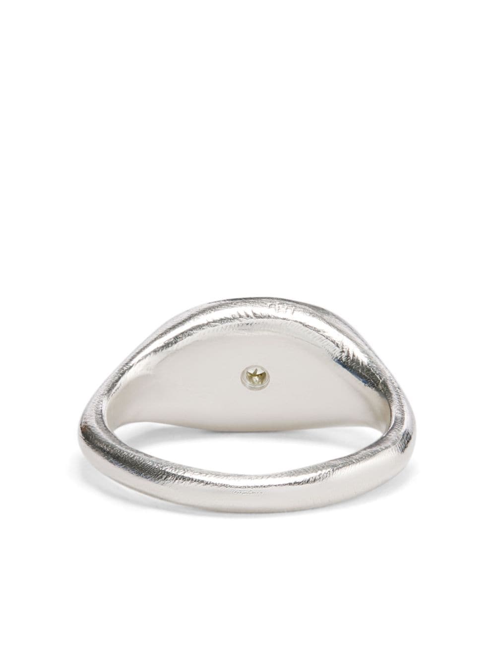 SEB BROWN Sterling zilveren Simple Oval ring met saffier