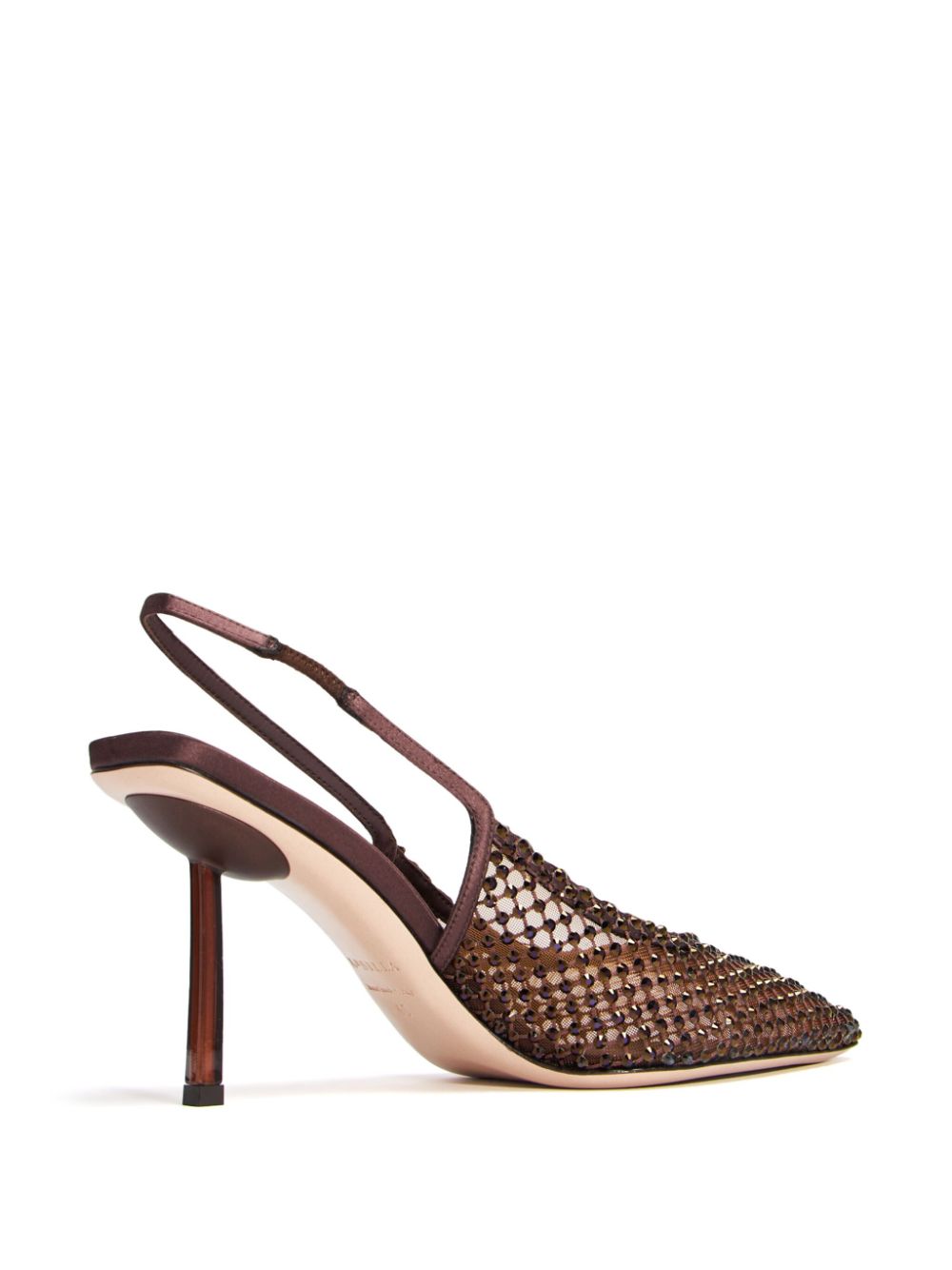 Le Silla Gilda 80 mm slingback pumps Bruin