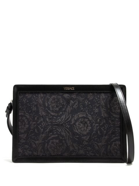 Versace Barocco-jacquard clutch bag