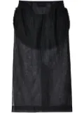 Simone Rocha semi-sheer pencil skirt - Black