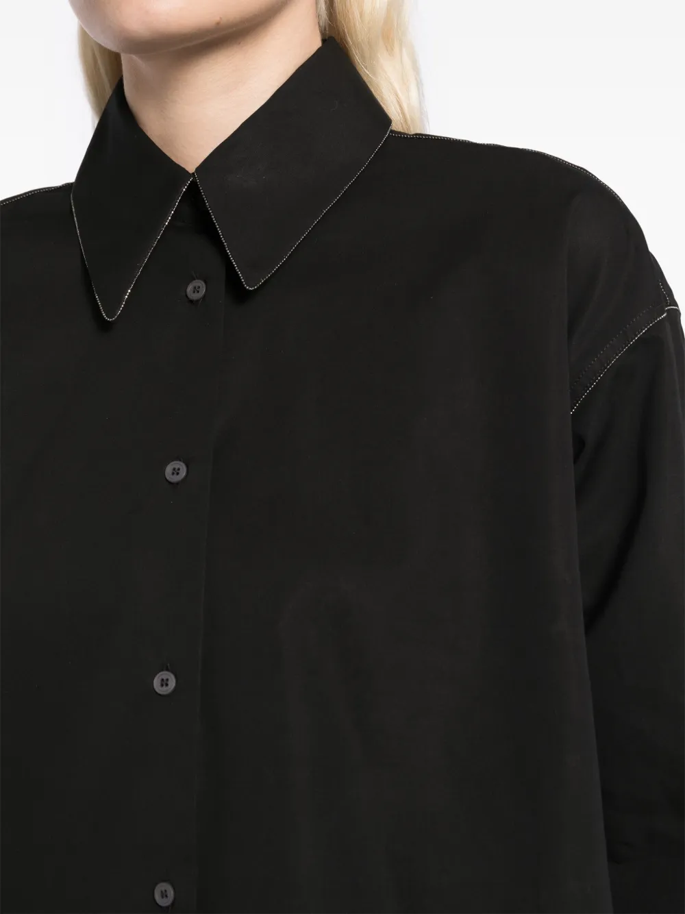 Fabiana Filippi Oversized overhemd Zwart