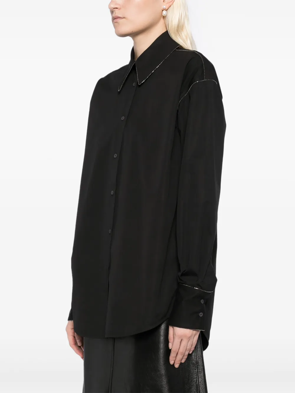 Fabiana Filippi Oversized overhemd Zwart