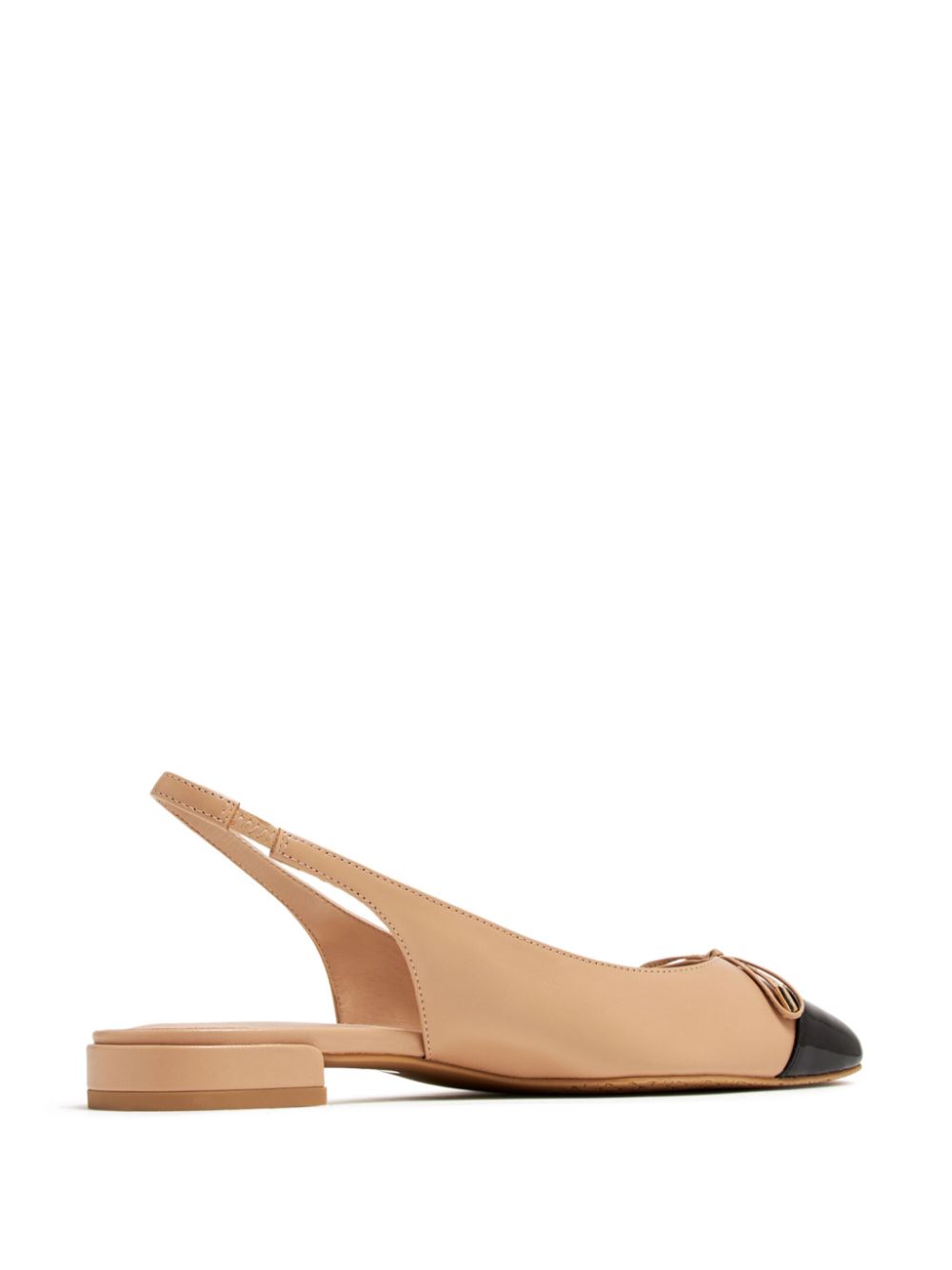 Stuart Weitzman Sleek slingback ballerina's Beige