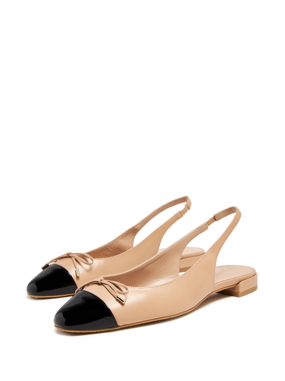 Stuart Weitzman Sleek slingback ballerina's Beige