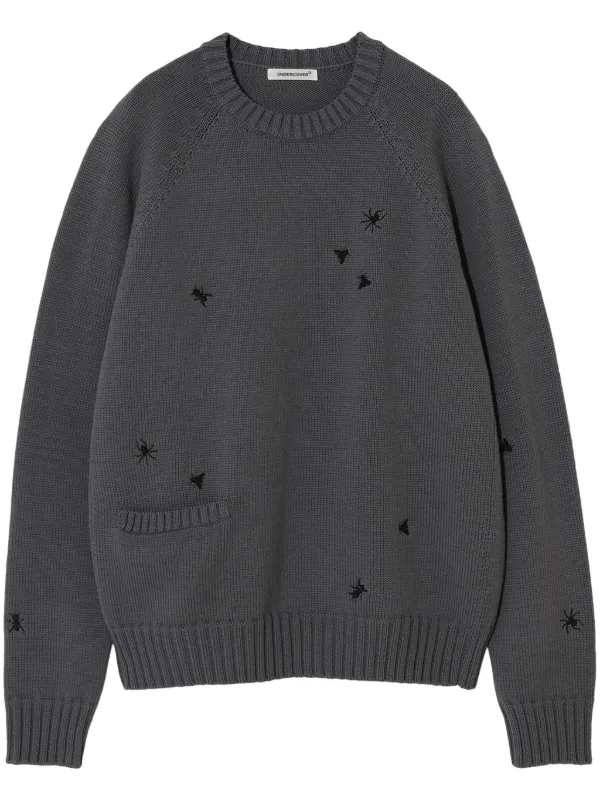 Undercover エンブロイダリー セーター | グレー | FARFETCH JP