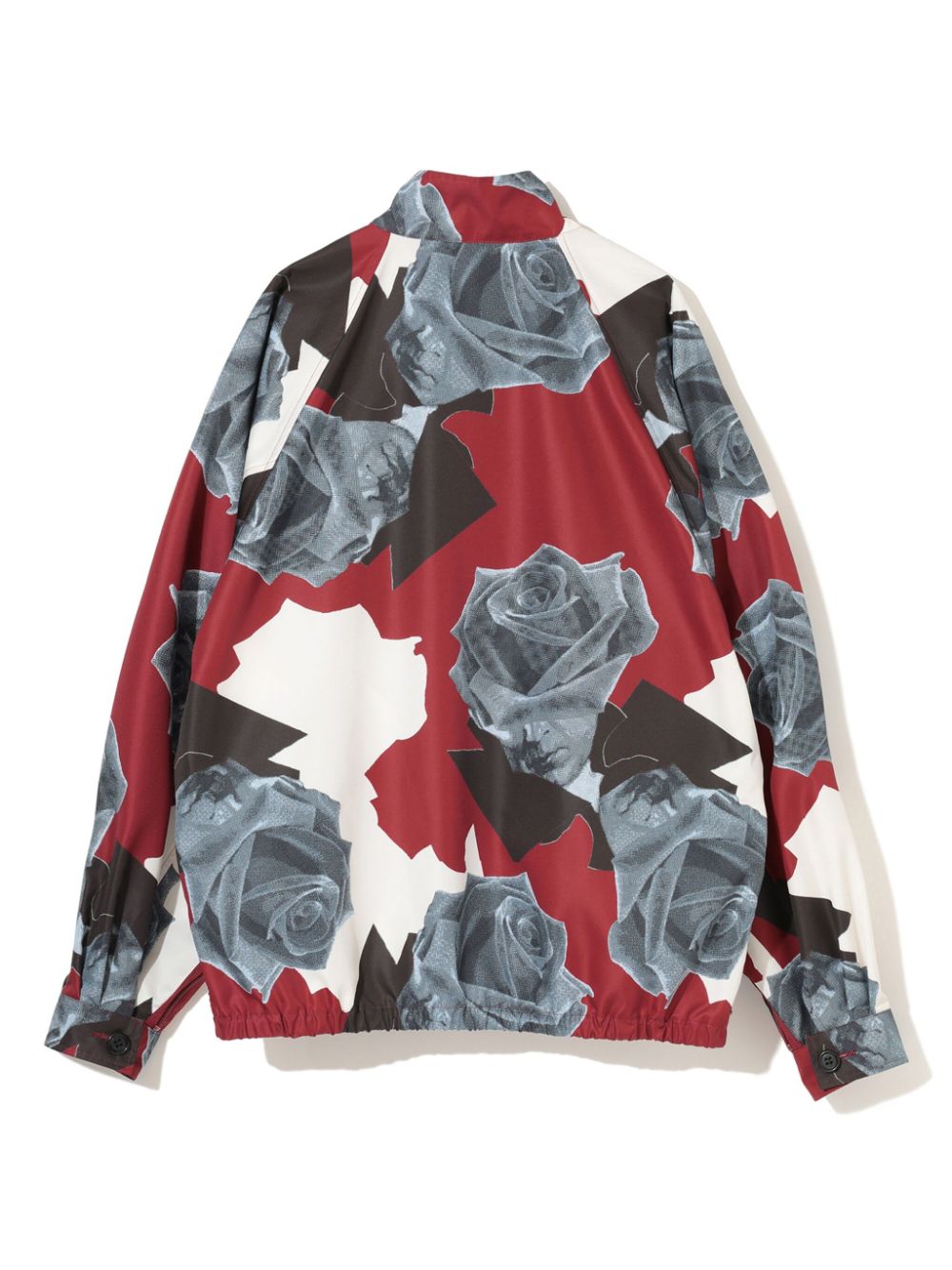 Undercover Jack met rits en rozenprint - Rood