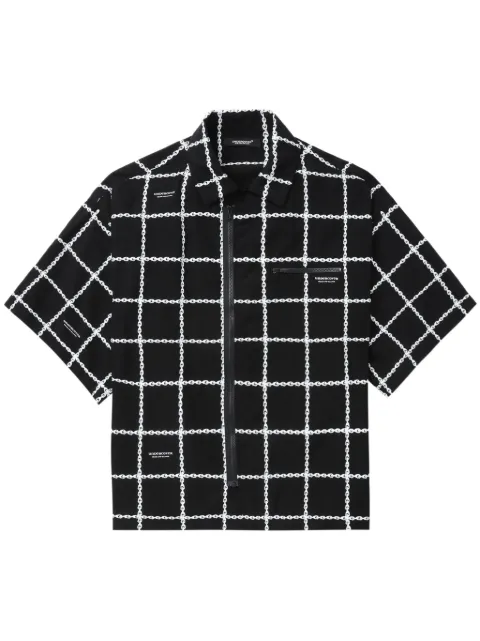 Undercover graphic-print zip-up shirt