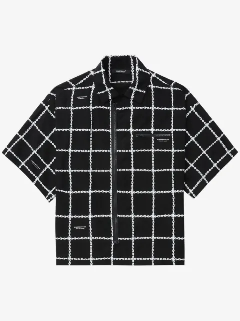 Undercover graphic-print zip-up shirt