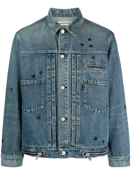 Veste en jean à abeilles brodées - Undercover - Modalova
