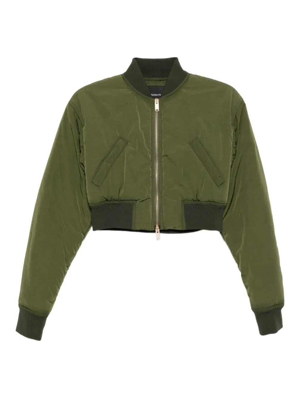 Fabiana Filippi Bomber con zip - Verde