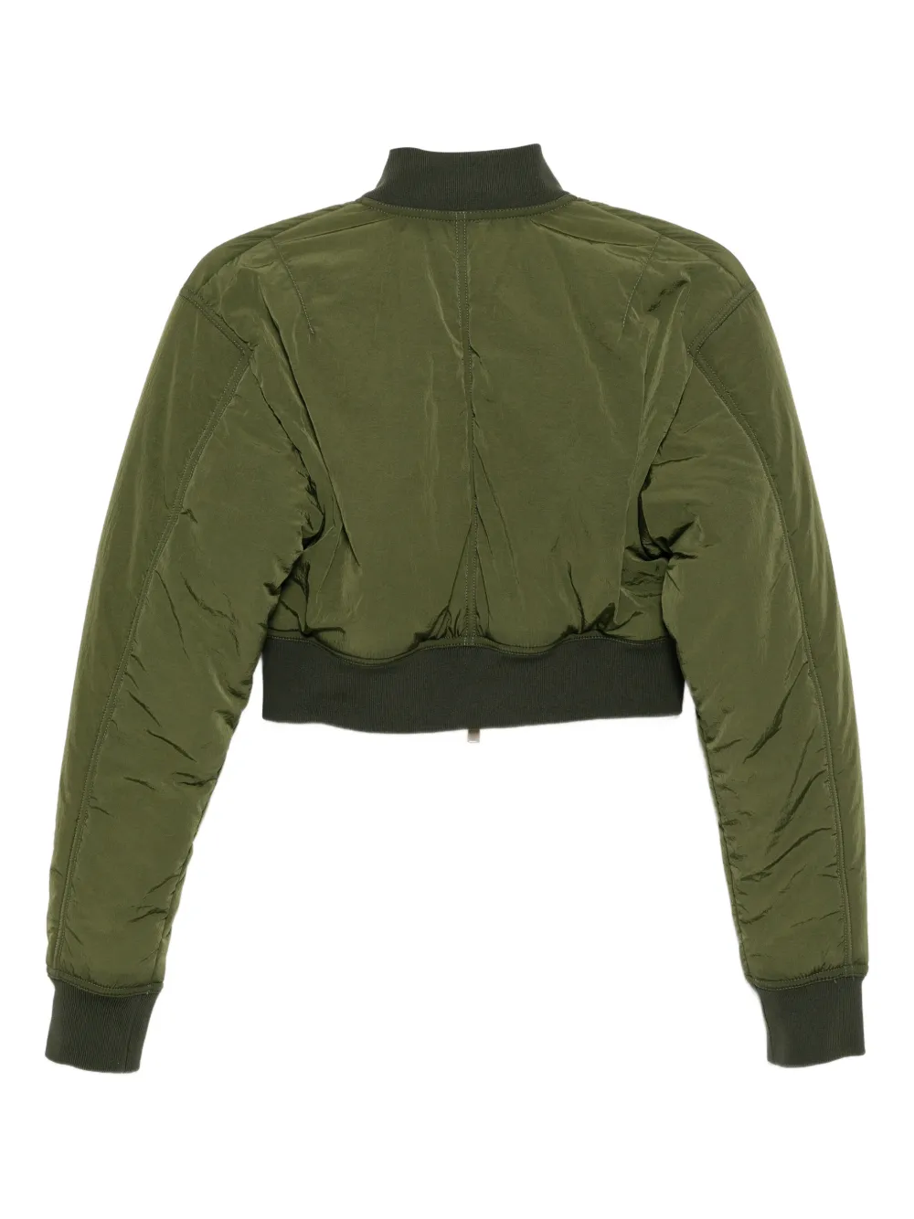  Fabiana Filippi Two-way Zip Bomber Jacket - Green 