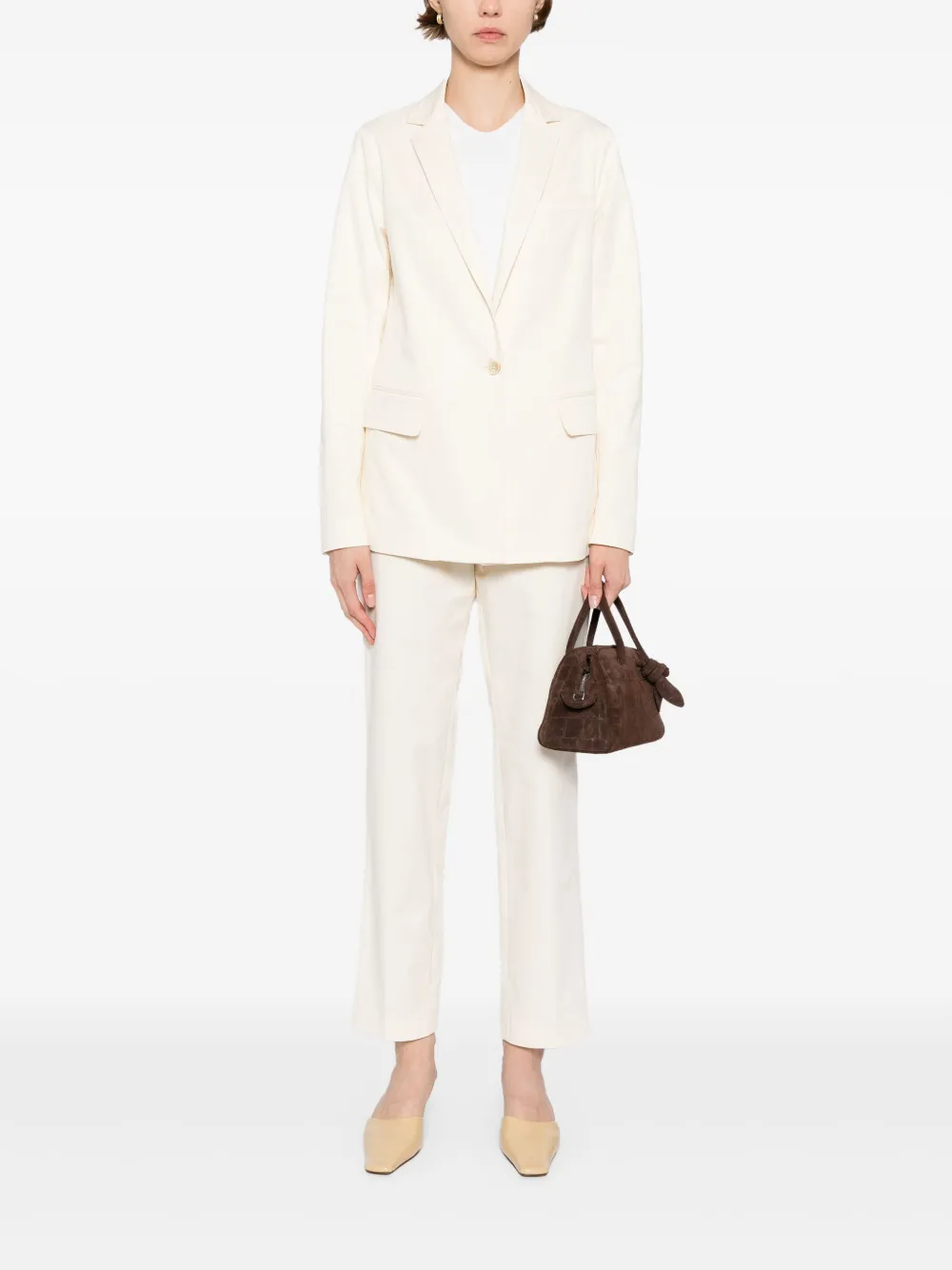 Shop Fabiana Filippi Single-breasted Blazer