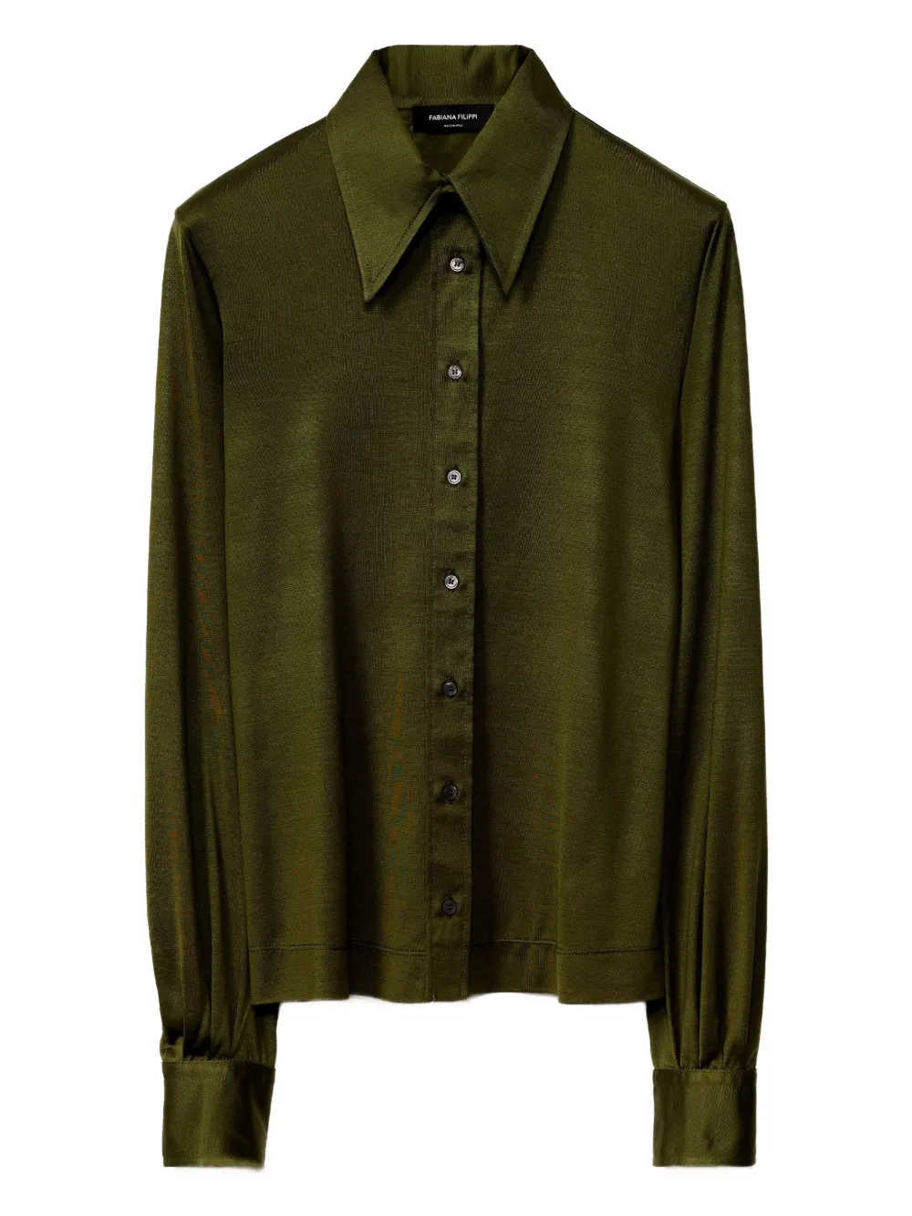 Fabiana Filippi Zijden blouse Groen