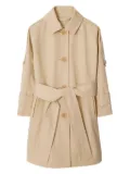 Burberry Kids single-breasted car coat - Neutrals