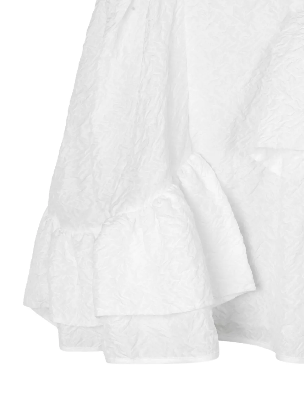 Cecilie Bahnsen ruffled midi skirt - Wit