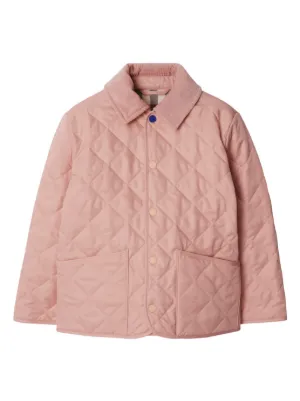 Burberry Kids キルティング フーデッドジャケット