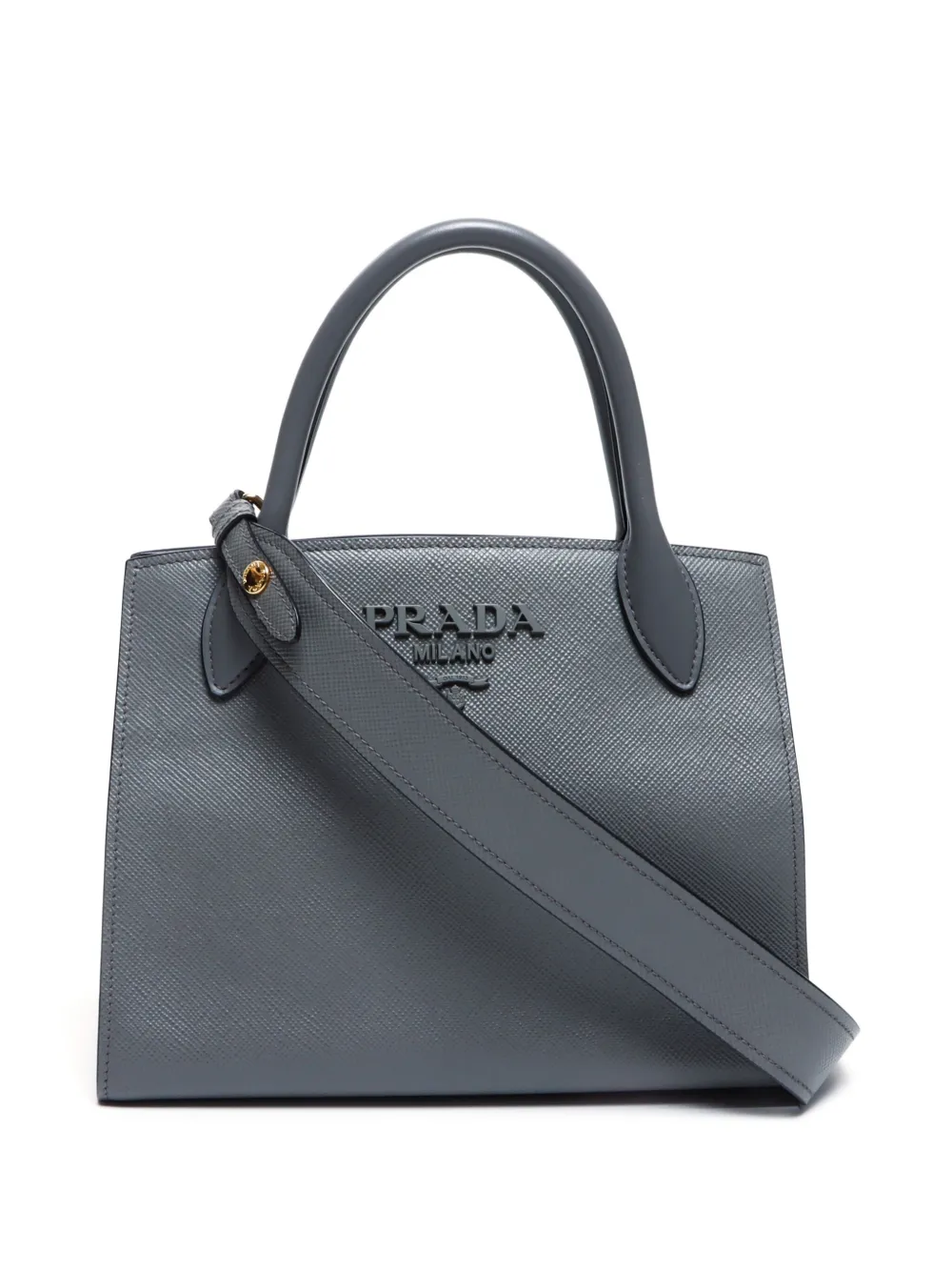 Prada Pre Owned Monochrome Handbag Grey FARFETCH CA