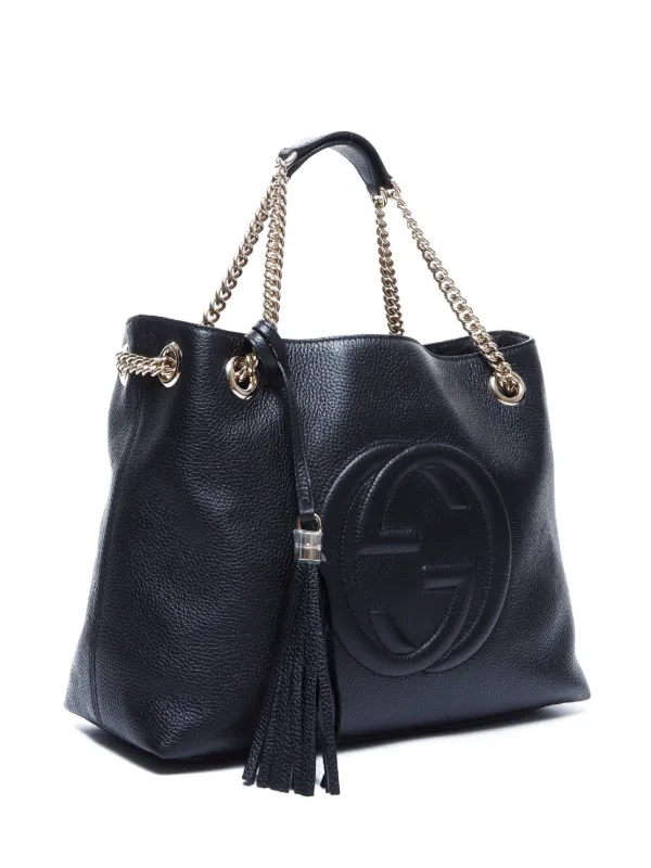 Gucci black bag with chain online