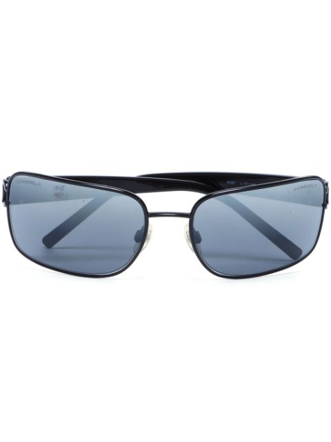 HOT SALE CHANEL 2000 CC rectangular-frame sunglasses Women