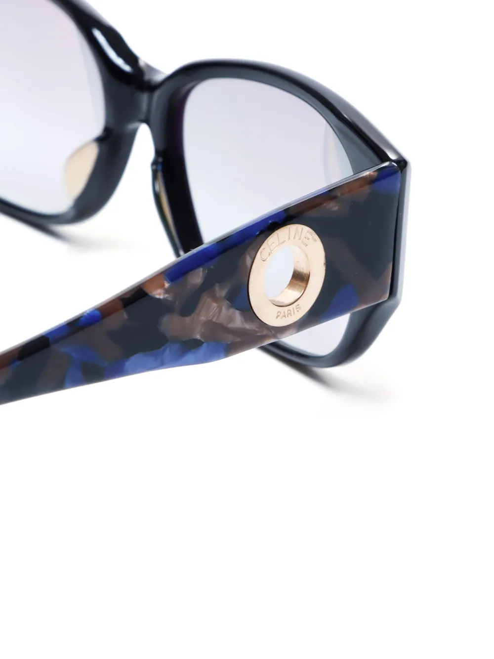 CELINE MARBLED SQUARE-FRAME GLASSES