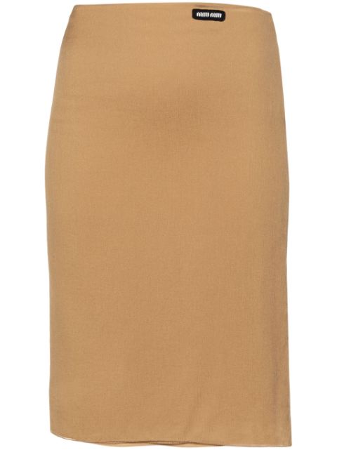 Miu Miu silk mini skirt Women