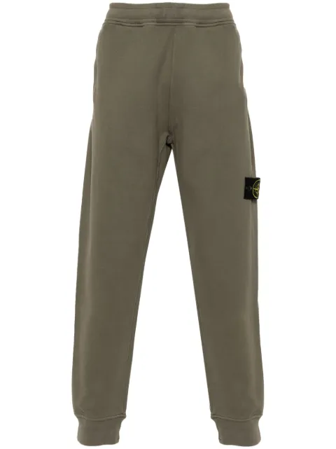 Stone Island Compass-badge cotton track pants