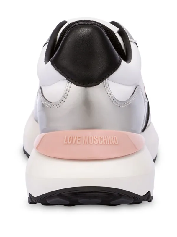 スニーカー MOSCHINO COUTURE Men Sneakers White MB15113G0FGA4 10B Moschino - White Moschino Couture Logo Sneakers - BLS Fashion