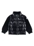 Moncler Enfant logo-patch padded jacket - Black