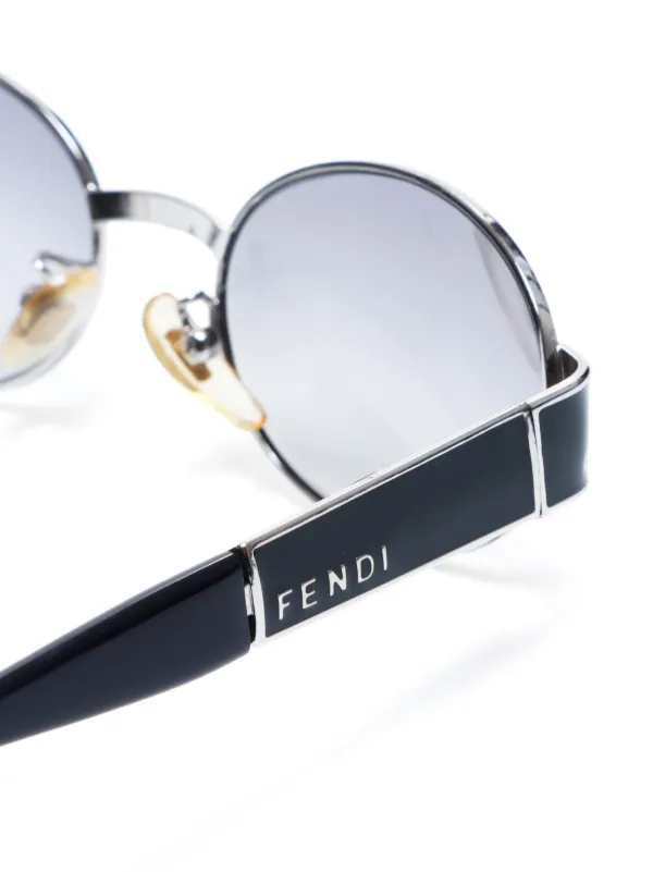 Fendi black round sunglasses online