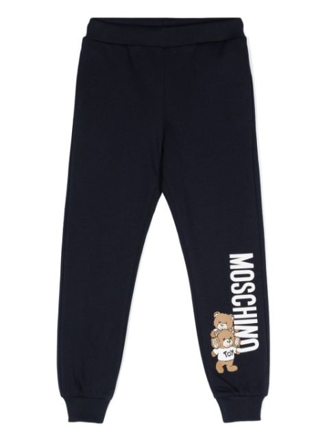 Moschino Kids спортивные брюки с принтом Teddy Bear