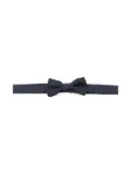 Emporio Armani Kids logo-jacquard bow tie - Blue