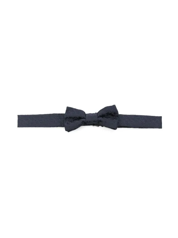 エンポリオアルマーニ　蝶ネクタイ Emporio Armani Kids ロゴ シルク蝶ネクタイ | ブルー | FARFETCH JP