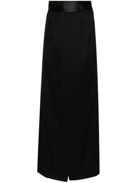 MM6 Maison Margiela pleat-detailing maxi skirt Women