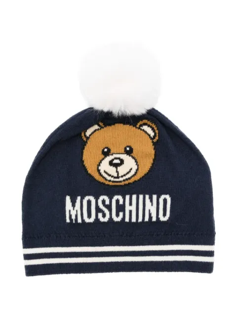 Moschino Kids gorro con motivo Teddy Bear